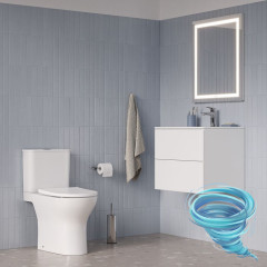 Унитаз напольный со смывом торнадо Iddis Zodiacс бачком и сиденьем Soft Close (микролифт) ZODRDSEi24