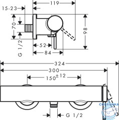 Смеситель для душа Hansgrohe Finoris 76620000 (хром)
