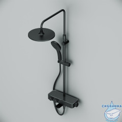 Душевая система AM.PM Inspire V2.0 F0750A522 1 режим (черный матовый)