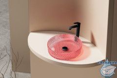 Раковина на столешницу 40 см ABBER Glas AK2301OR