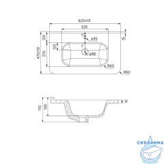 Тумба с умывальником Iddis Brick 80 см белый глянец BRI80W0i95