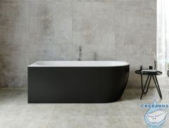 Акриловая ванна Aquanet Family Elegant L 180x80 (белый глянцевый/черный матовый)