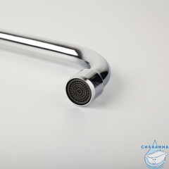 Излив для ванны, S-образный, нержавеющая сталь, 350 мм, поворотный, хром, IDDIS, 995S35C2SM