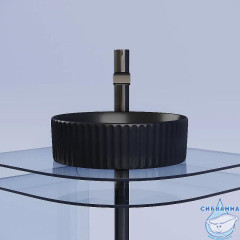  Раковина на столешницу 36 см Ceramicanova Element CN6057MB (черный матовый)