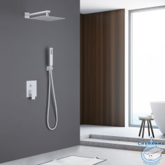 Душевая система Abber Daheim 250 1 режим AF8219W (белый матовый)