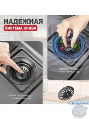 Кухонная мойка Raglo 72 R702.7246.09 (графит)