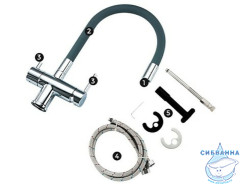 Смеситель для кухни Gappo G4398-30 (хром/серый)