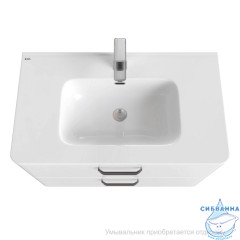 Тумба подвесная, белая, 80 см, Brick,  IDDIS, BRI80W0i95. Подходит умывальник: 0108000i28
