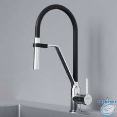 Смеситель для кухни AM.PM Like F8013000 (хром/черный)