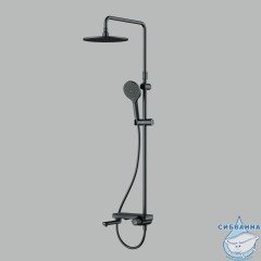 Душевая система AM.PM Like 220 1 режим F0780722 (чёрный матовый)