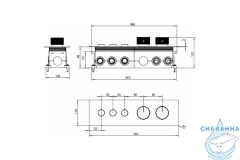 Встраиваемый смеситель для ванны Allen Brau Liberty 296317 (хром)