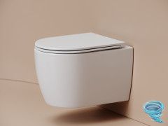 Унитаз подвесной безободковый Ceramicanova Noe CN4011T с сиденьем быстросъемным Soft Close (микролифт)