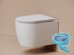 Унитаз подвесной безободковый Ceramicanova Noe CN4011T с сиденьем быстросъемным Soft Close (микролифт)