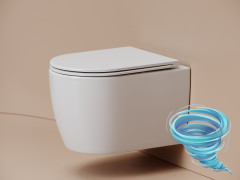 Унитаз подвесной безободковый Ceramicanova Noe CN4011T с сиденьем быстросъемным Soft Close (микролифт)