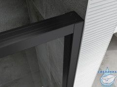 Душевое ограждение ABBER Komfort 160x100 AG93160B-S102B профиль хром, стекло прозрачное (без поддона)