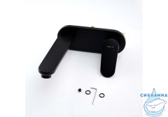 Смеситель для раковины встраиваемый Aquatek Ника AQ1813MB (черный матовый)