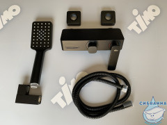 Смеситель для ванны Timo Torne 4314/03Y с аксессуарами (черный матовый)