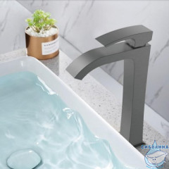 Смеситель для раковины GappoG1007-89 (оружейная сталь)