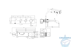 Встраиваемый смеситель для ванны Allen Brau Priority 296341 (никель)