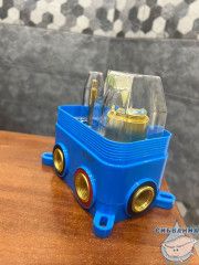 Встраиваемый смеситель для ванны Aquatek Европа AQ1347BG (3 режима) (шлифованное золото)