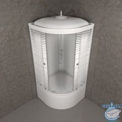 Душевая кабина Тритон Стандард 90х90 Б профиль белый, стело полосы Щ0000061836