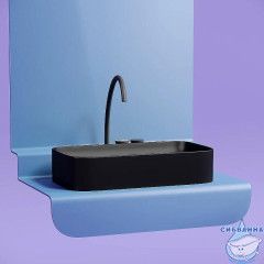  Раковина на столешницу 71 см Ceramicanova Element CN6054MB (черный матовый)