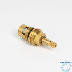 Кран-букса для смесителя, керамика, 90°, 20 зубцов, G1/2", М24, h=52 мм, правая, IDDIS, 998CR521SMH-1