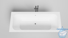 Ванна из искусственного камня Salini Orlando Axis 190x80 (материал sapirit, белый глянцевый)
