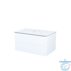 Тумба подвесная, со столешницей, 80 см, белый, Aiger, IDDIS, AIG80W0i95K