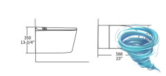 Унитаз подвесной импульсный Allen Brau Smart 4.I1001.20 с сиденьем Soft Close (микролифт) 