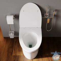 Унитаз приставной Iddis Pulse PULIDSEi26 с сиденьем Soft Close (микролифт)
