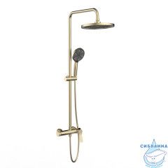 Душевая система Vincea Arco 260 1 режим VSFS-4AR1BG (брашированное золото)