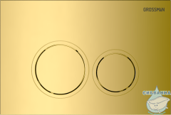 Кнопка смыва Grossman Galaxy 700.K31.01.300.300 золото глянцевое