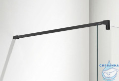 Walk-in Azario Chicago 100 профиль черный, стекло прозрачное AZ-NAR6310 1000 Black