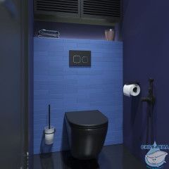 Кнопка смыва Iddis Unifix UNIS4BCi77 черный матовый