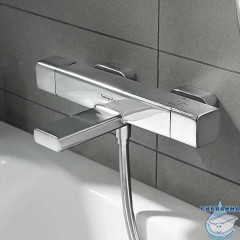 Смеситель для ванны термостатический Hansgrohe Ecostat E 15774000 (хром)