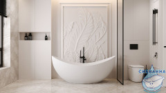 Ванна из искусственного камня ABBER Stein AS9633 180x80