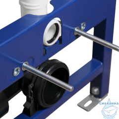 Инсталляция для унитаза Calypso Alpha CS005-GM с кнопкой смыва Calypso CS004-BMR черный