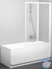 Шторка для ванны Ravak VS2 105 профиль матовый хром, стекло матовое