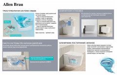 Унитаз подвесной импульсный Allen Brau Smart 4.I1001.20 с сиденьем Soft Close (микролифт) 