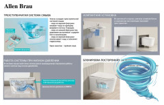 Унитаз подвесной импульсный Allen Brau Smart 4.I1001.20 с сиденьем Soft Close (микролифт) 