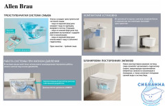 Унитаз подвесной импульсный Allen Brau Smart 4.I1001.20 с сиденьем Soft Close (микролифт) 