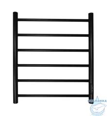 Полотенцесушитель электрический Санприз Аврора П6 50х60  (черный матовый) (подключение универсальное)