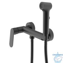 Смеситель с гигиеническим душем Azario Alanti AZ-K2532B (черный матовый)