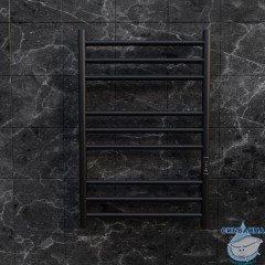 Полотенцесушитель электрический Toni Arti Loreto pulsante 9П 400x800 черный матовый