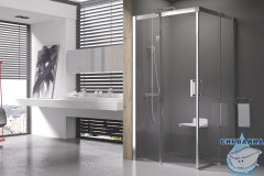 Душевое ограждение Ravak Matrix MSRV4 90х90 профиль сатин (без поддона)