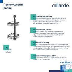 Полочка Milardo Easy EASCWS2M44