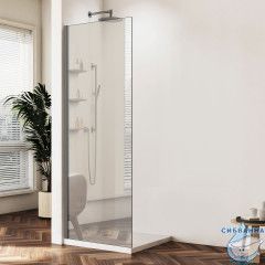 Walk-in Vincea Walk In HR 100 профиль вороненая сталь, стекло зеркальное VSW-1HWS100MRGM