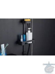 Смеситель для ванны с душевым гарнитуром Gappo G3296-26 (черный матовый)