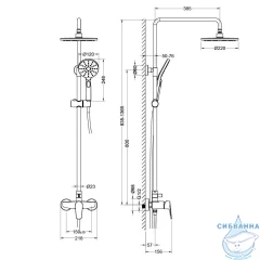 Душевая система Aquatek Бетта AQ2160CR (хром)
